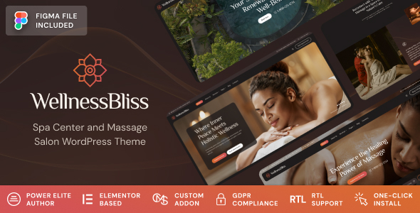 Wellness Bliss v1.0.1 - Massage Salon & Spa WordPress Theme