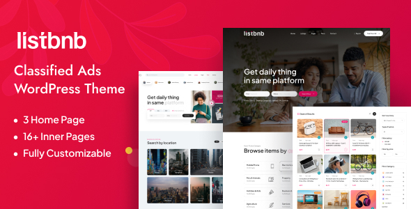 Listbnb v1.0.6 - Classified Ads WordPress Theme