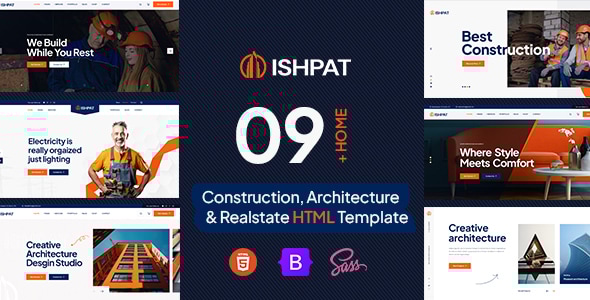 Ishpat v1.0 – Construction HTML Template