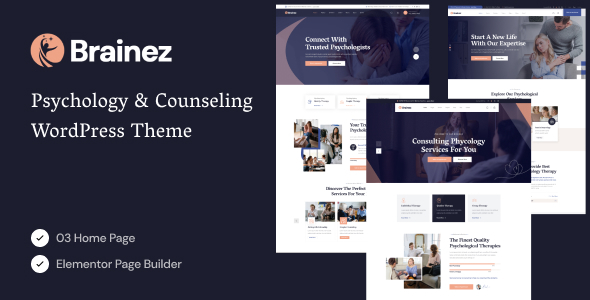 Brainez v1.0.1 - Psychology And Counseling WordPress Theme