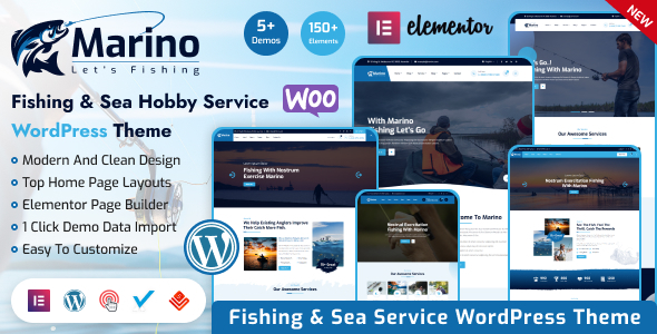 Marino v1.1.6 - Fishing & Sea Hobby WordPress Theme