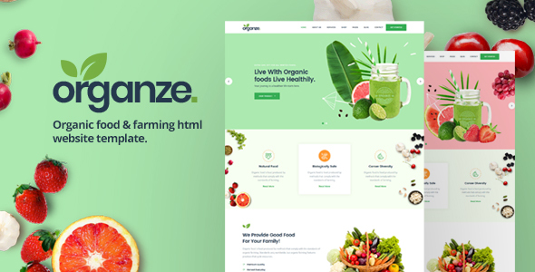 OrganZe - Organic Food & Farming HTML Template