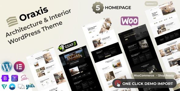 Oraxis v1.1.0 - Architecture and Interior Design WordPress Theme