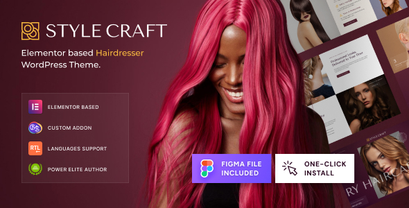 Style Craft v1.1.0 - Hairdresser & Hair Salon WordPress Theme