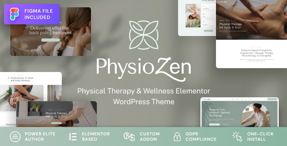 PhysioZen v1.1.0 - Chiropractor & Physiotherapy Wellness WordPress Theme