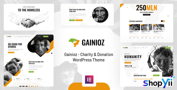Gainioz v1.1.6 - Charity & Donation WordPress Theme