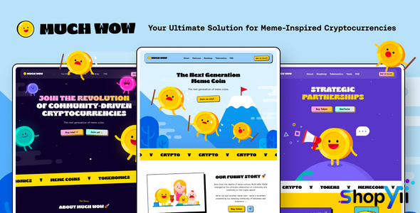 MuchWow - Meme coin ICO and Crypto HTML Template
