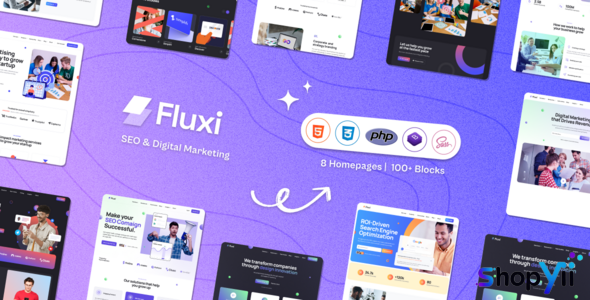 Fluxi - SEO Digital Marketing PHP Template