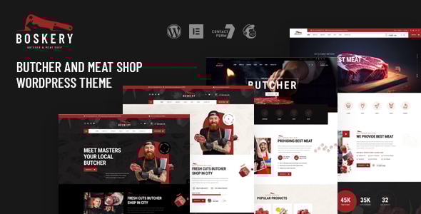 Boskery v1.0.1 - Butcher & Meat Shop WordPress Theme