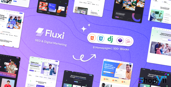 Fluxi - SEO Digital Marketing Django 5 Template