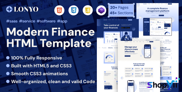 Lonyo - Sass And software Html Template