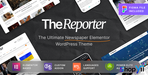 The Reporter v1.1.1 - Newspaper Editorial WordPress Theme