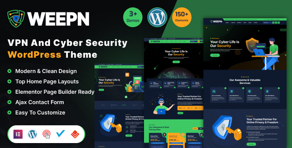 Weepn v1.0 - VPN & Cloud Services WordPress Theme