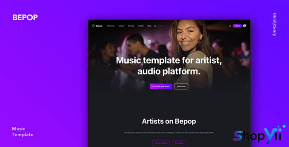 Bepop - Non-stop Music Template