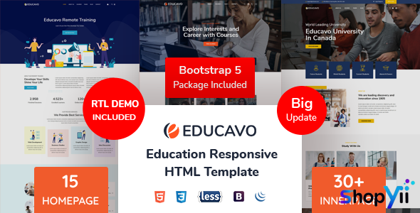 Educavo v1.2 - Education HTML Template