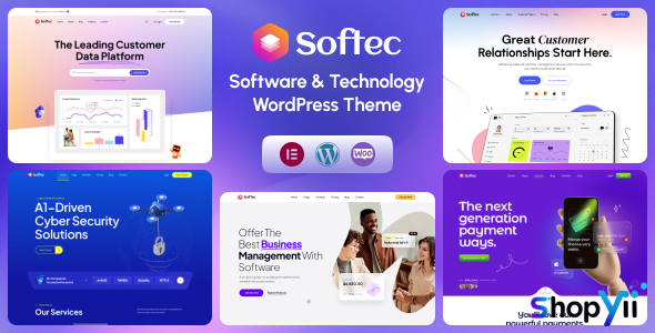 Softec v1.1.8 - Software & Technology WordPress Theme + RTL