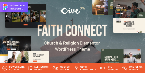 Faith Connect v1.0.1 - Religion & Church WordPress Theme