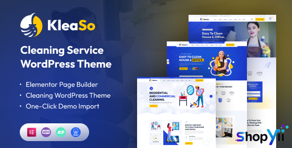 Kleaso v1.0.6 - Cleaning Services WordPress Theme