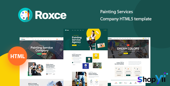 Roxce – Painting Services Company HTML5 Template