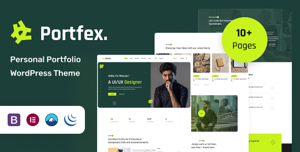 Portfex v1.2 - Personal Portfolio WordPress Theme