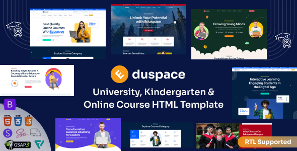Eduspace v1.0 - Online Course, Education & University HTML Template