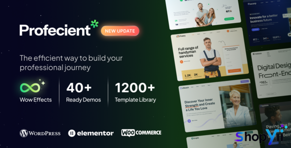 Profecient v1.1.2 - Multipurpose Elementor Business & WooCommerce WordPress Theme