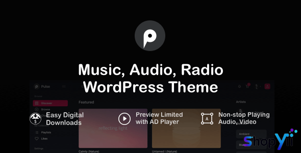 Pulse v4.4 - Music, Audio & Radio WordPress Theme