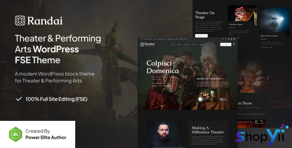 Randai v1.0.0 - Theater Entertainment & Performing Arts FSE WordPress Theme