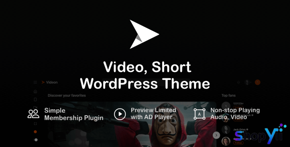 Videon v3.1 - Video, Short WordPress Theme