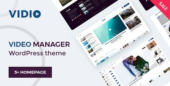 Vidio v1.4.4 - Video Manager WordPress theme