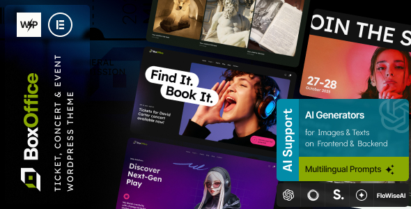 BoxOffice v1.0 - Ticket, Concert & Event WordPress Theme