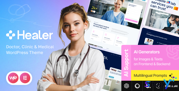 Healer v1.0 - Doctor, Clinic & Medical WordPress Theme