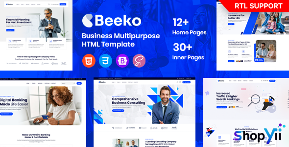Beeko v3.0 - Business Consulting HTML Template + RTL