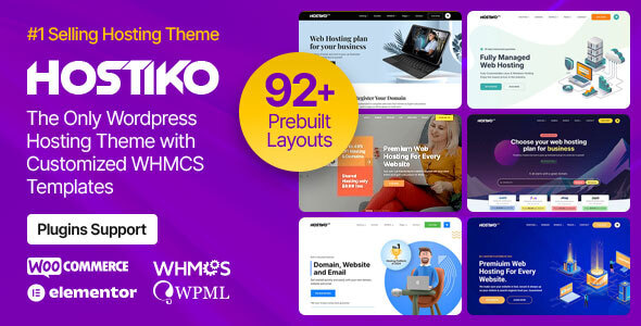 Hostiko v93.0 - Hosting WordPress & WHMCS Theme