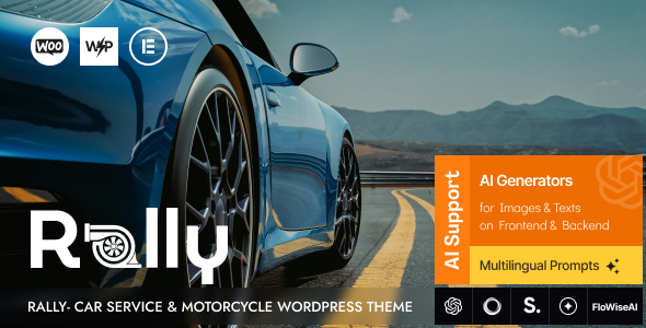 Rally v1.1 - Car Service & Motorcycle WordPress Theme