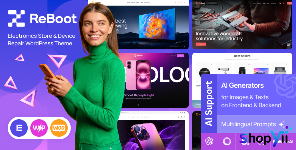 Reboot v1.0 - Electronics Store & Device Repair WordPress Theme