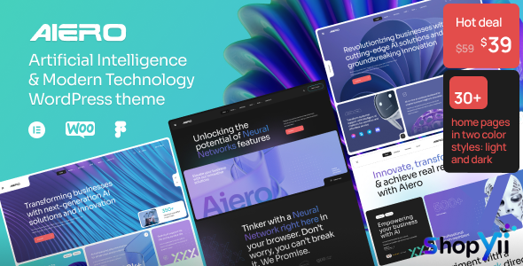Aiero v2.1 - AI Agency & Technology WordPress Theme