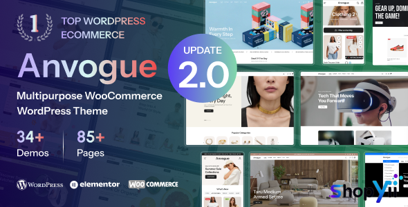 Anvogue v2.0.2  Multipurpose WooCommerce WordPress Theme