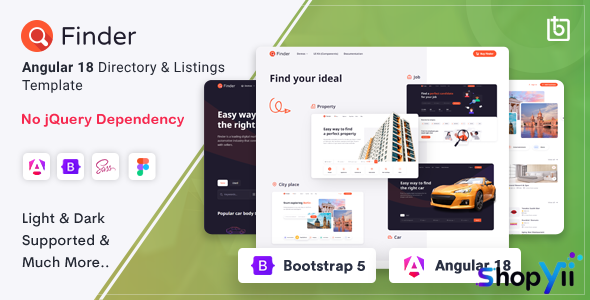 Finder v2.0 - Angular 18 Directory & Listings Template
