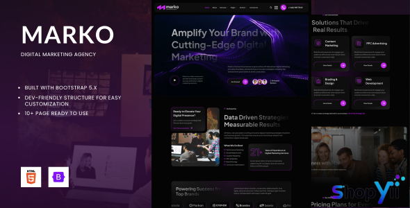 Marko - Digital Marketing Agency HTML Bootstrap 5 Template