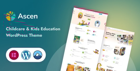 Ascen v1.3.0 - Childcare & Kids Education WordPress Theme