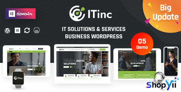 ITInc v4.6 - Technology & IT Solutions WordPress Theme
