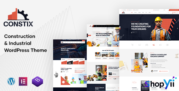 Constix v1.0.9 - Construction Factory & Industrial WordPress Theme