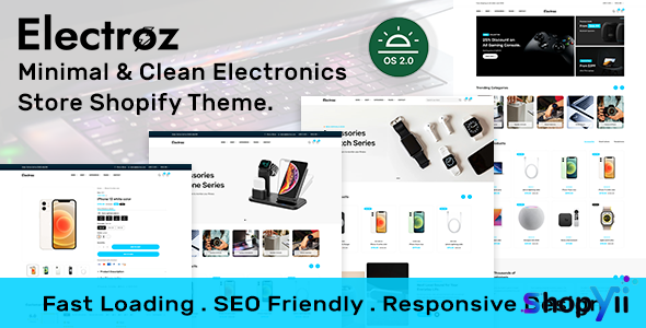Electroz – Minimal & Clean Electronics Store Shopify 2.0 Theme