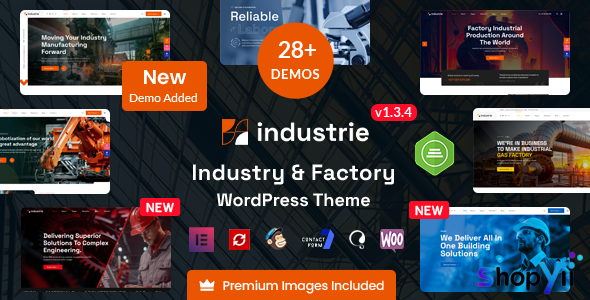 Industrie v1.3.4 - Factory & Industry WordPress Theme