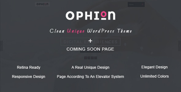 Ophion v1.0 - Clean WordPress Theme