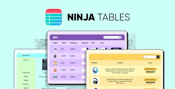 Ninja Tables Pro 5.2.2 – WordPress DataTables Plugin