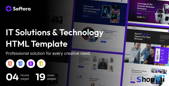 Softora - IT Solutions & Technology HTML Template