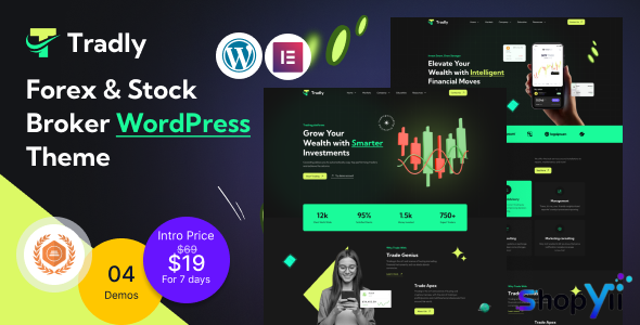 Tradly v1.0 - Forex & Stock Broker WordPress Theme