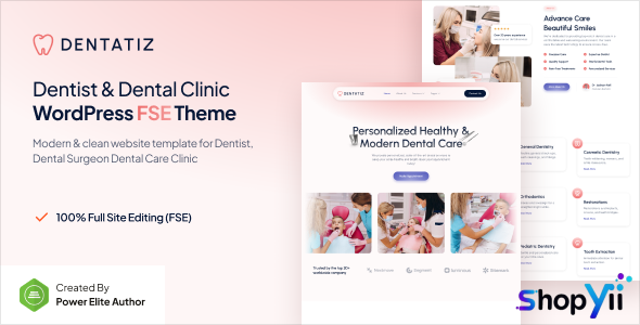 Dentatiz v1.0.1 – Dentist & Dental Care Clinic FSE WordPress Theme